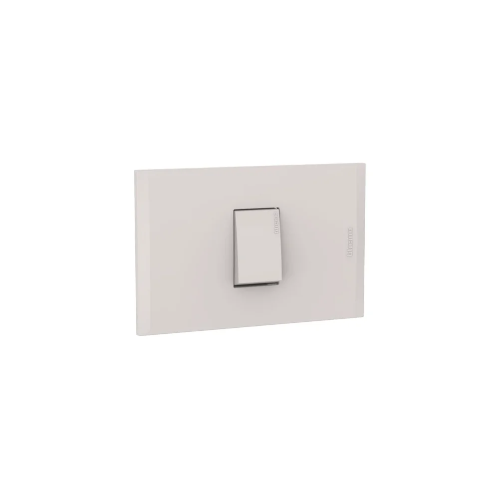 Interruptor unipolar 10AX 250V arena con placa arena Bticino Modus 4 AH2100EH