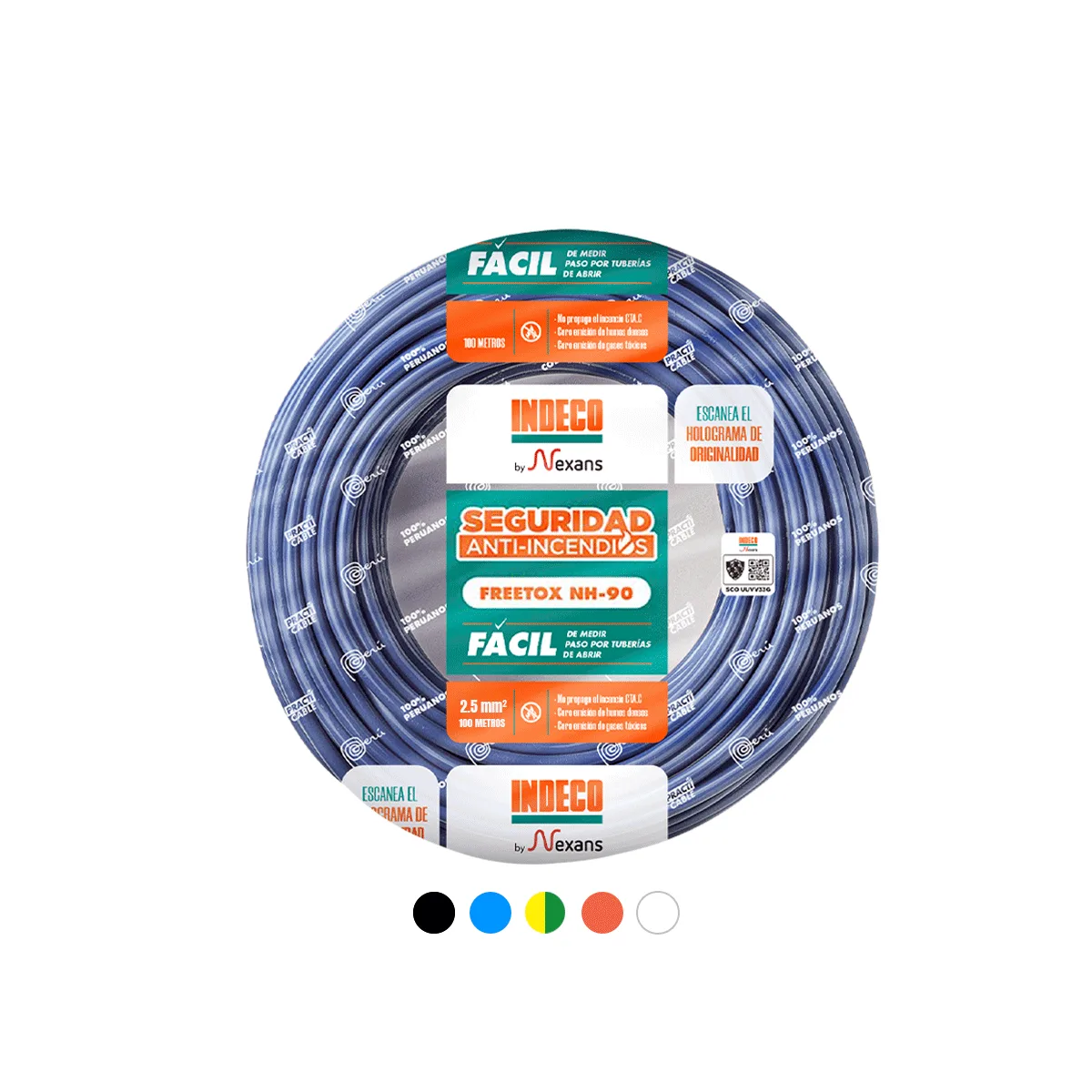 Cable Freetox NH-90 PC 450/750 V 2,5 mm² – Indeco