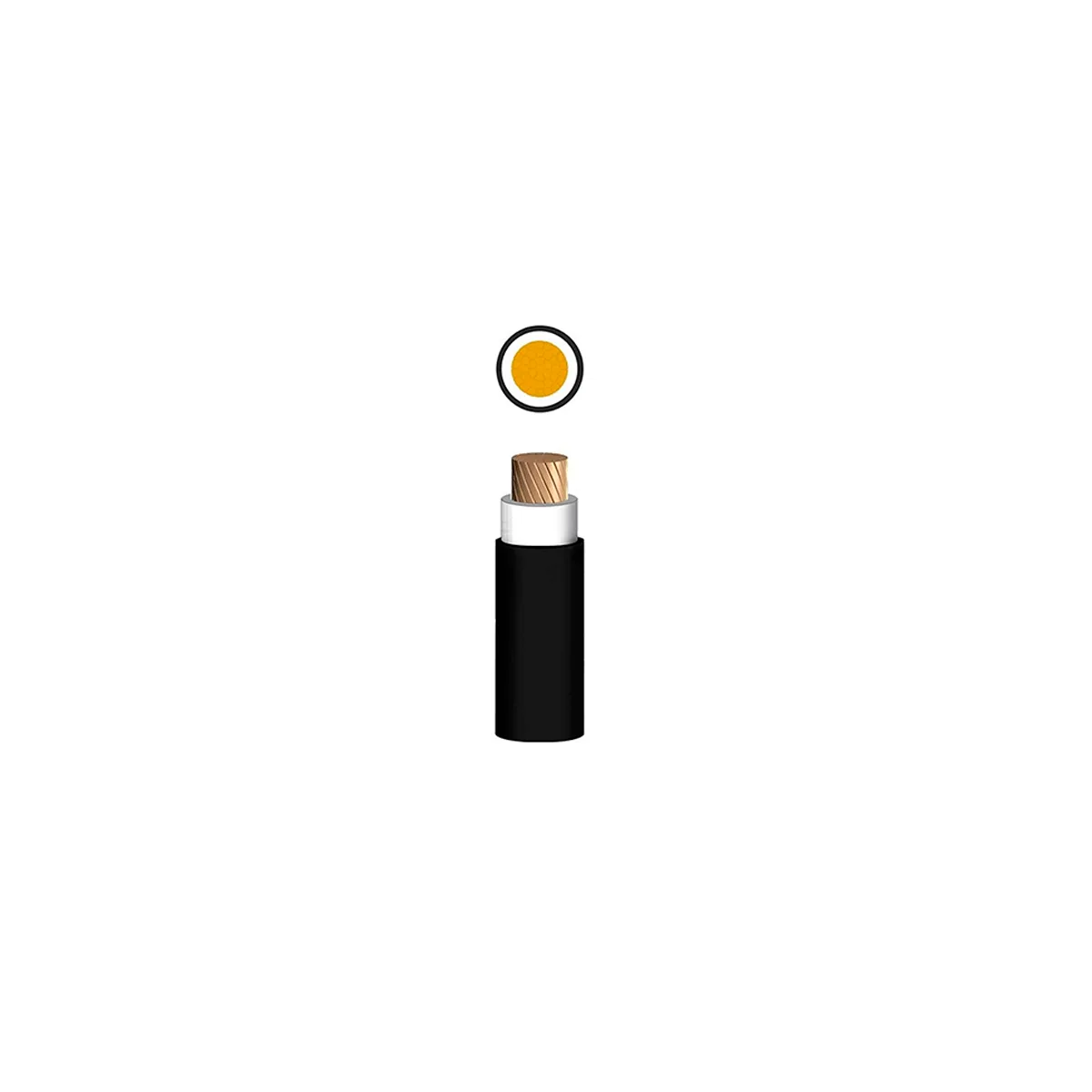 Cable N2XOH 0,6/1 kV 1×6 mm² unipolar – Indeco