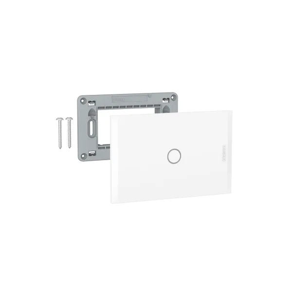 Placa ciega con soporte blanco – Bticino