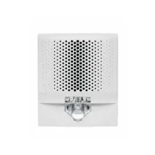 Cubierta de pared Edwards G4AVWF-SP-CVR blanca con leyenda FUEGO para equipo audiovisual