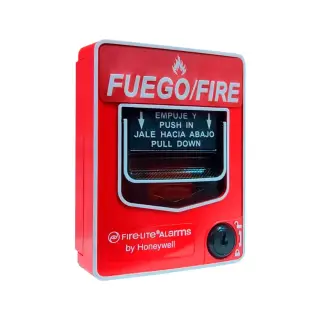 Estación manual de alarma Fire-Lite Alarms BG-12LRA de la serie BG-12