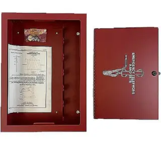 Gabinete para teléfono de bomberos Fire-Lite Alarms FHSC-RF color rojo