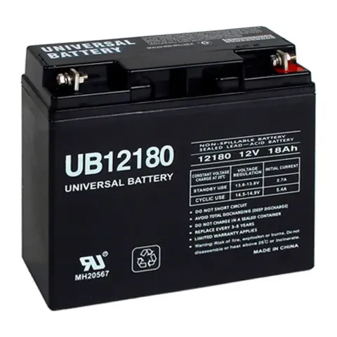 Baterías de respaldo Honeywell BAT-12180-BP de 12 V 18 Ah en paquete de 2