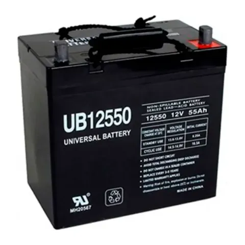 Batería sellada Honeywell BAT-12550 para respaldo, 12 V 55 Ah