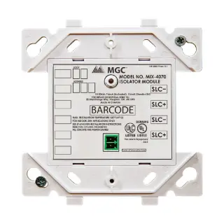 Aislador de lazo SLC Mircom MIX-4070 contra cortocircuitos