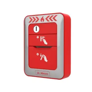 Pulsador manual de alarma Mircom MPS-810U para zonas convencionales
