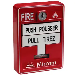 Pulsador de alarma para lazo inteligente Mircom MS-710MPU