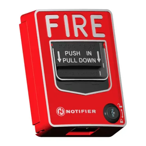 Pulsador manual de alarma Notifier NBG-12LXSP – direccionable, doble acción