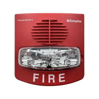 Aparato audiovisual TrueAlert Simplex 4903-9426 (rojo, pared, 75 cd)