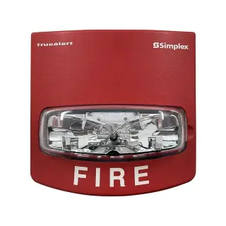 Luz estroboscópica multicandela Simplex TrueAlert 4906-9101 roja para pared