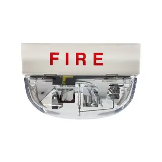 Luz estroboscópica convencional Simplex TrueAlert 4906-9104 roja para techo