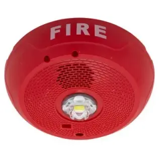 Sirena con estrobo LED System Sensor PC2RLED para techo