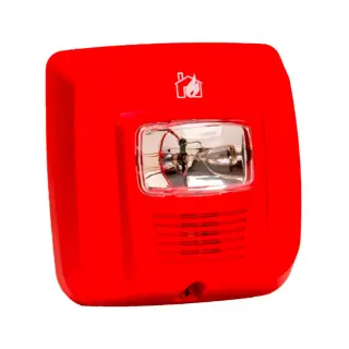 Sirena con luz estroboscópica System Sensor SYS-HS